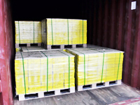 Packed & loaded in container