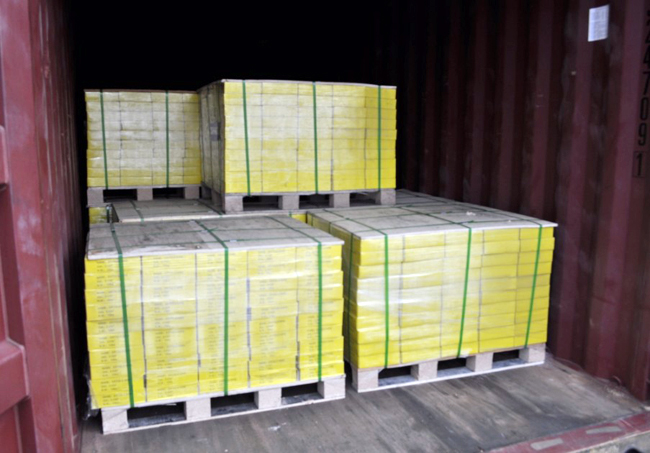 Packed & loaded in container
